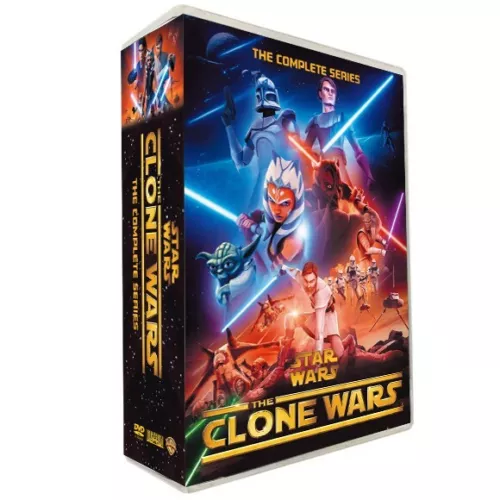 Star Wars Clone Wars Complete Series Seasons 1-7 (DVD 25-Disc Box set) New