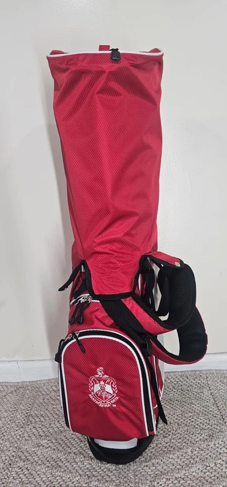 BOLSAS DE GOLF DELTA SIGMA THETA, BOLSA DE GOLF DST, BOLSA DE GOLF ROJA Y BLANCA Foto 3 de 4