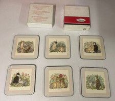 6 Sottobicchieri Sughero GARDEN CATS PIMPERNEL Collezione