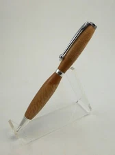 wood pen segment oak and cherry wood ballpoint pen silver hardware easy twist 