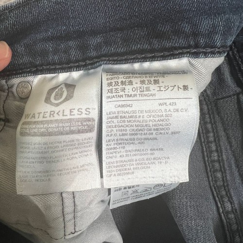 Levi's Jeans 511 31x30 (Fit 30x27) Premium Men's Blue Straight Leg Dark Wash - Picture 6 of 12