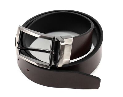 bugatti Men's Reversible Belt 3.5 W100 Gürtel Black / Dark Brown schwarz Neu