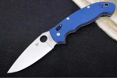 Spyderco Manix 2 XL - Cobalt Blue G-10 Handle / CPM-SPY27 Steel / Satin finish /