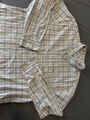 DOCKERS Camicia Leggera Uomo Manica Lunga Abito Bottoni XX-Large - Foto 9 di 12