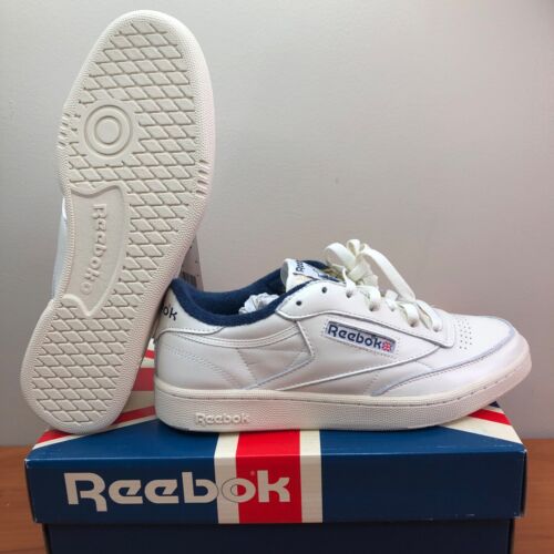 Reebok Club C 85 Vintage Sneakers 'Chalk Vector Navy' GX3683 Mens Size 8
