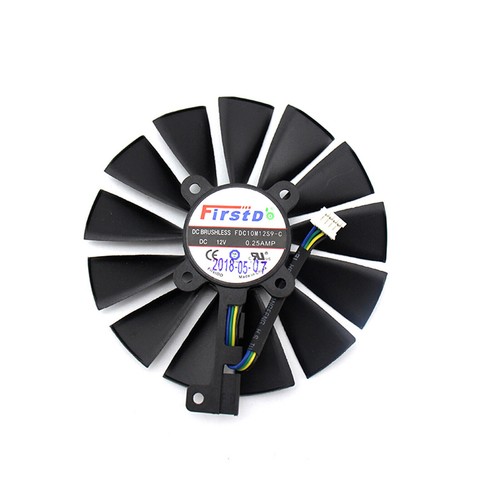 Wentylator karty graficznej zamiennik dla ASUS DUAL-RX580-8G 95mm 4pin - Zdjęcie 8 z 12