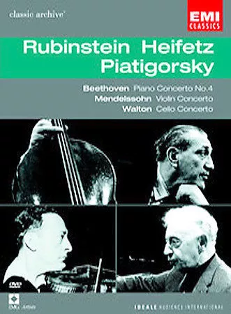 Dvd Heifetz, Rubinstein, Piatigorsky - Classic Archive. - CLÁSSICO