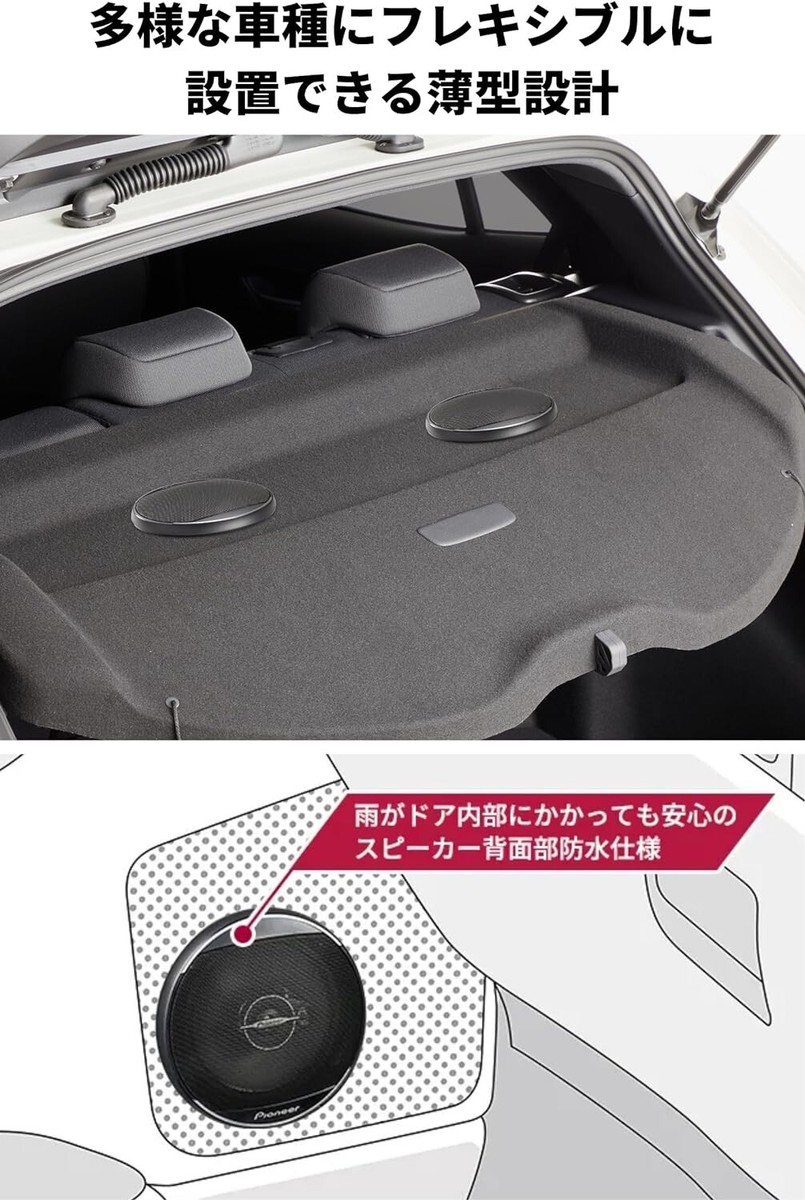 TS-A1671F pioneer carrozzeria 16.5cm coaxial 3-way speaker Aseries