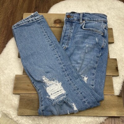 BDG High-Waisted Slim Straight Distressed Jeans Women's Size 28