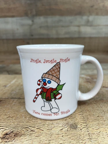 Fiesta Mr. Bingle Java Mug in White Fiestaware 2014 Dillard's Exclusive Coffee