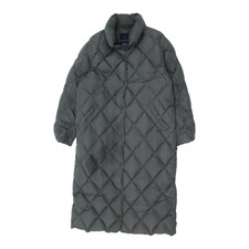 Moncler Womens Long Grey Puffer Coat | Vintage High End Designer Vtg Padded