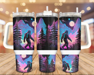 Bigfoot Cosmo 40 Oz Stainless Steel Tumbler; Outdoor Gift for Him or Her