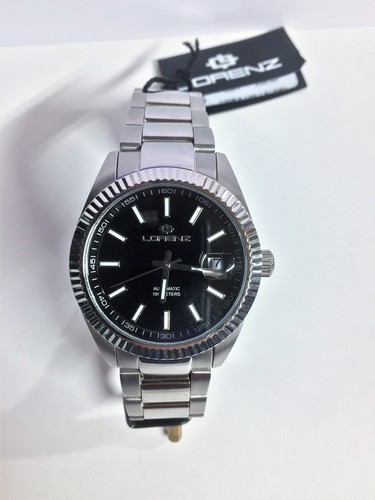 OROLOGIO LORENZ GINEVRA AUTOMATIC QUADRANTE NERO 10 ATM SOLO TEMPO DATARIO  | eBay