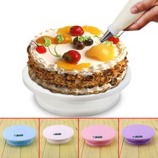 CAKE TURNING TABLE * REVOLVING ROTATES TURNTABLE DECORATION ICING STAND DISPLAY