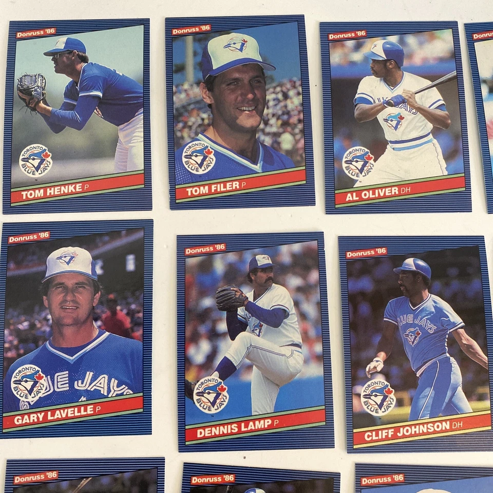 Toronto Blue Jays 1986 Donruss Equipo de Béisbol Conjunto 25 Cartas Fred McGriff Novato Casi Nuevo Foto 2 de 4