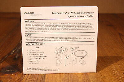 NOS Fluke Networks LinkRunner Pro Link Runner Multimeter | eBay NOS Fluke Networks LinkRunner Pro Link Runner Multimeter | eBay