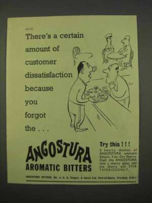 1955 Angostura Aromatic Bitters Ad - You Forgot