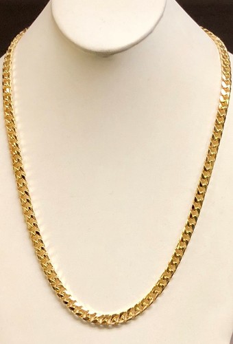 18k Solid Yellow Gold Miami Cuban Curb 