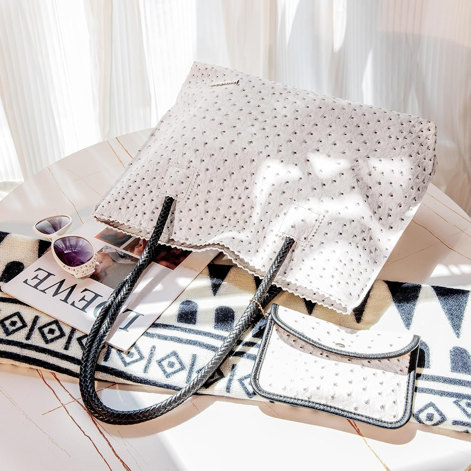 Ostrich Tote Bags Women Purses and Handbags Ladies Shoulder Bags eBay