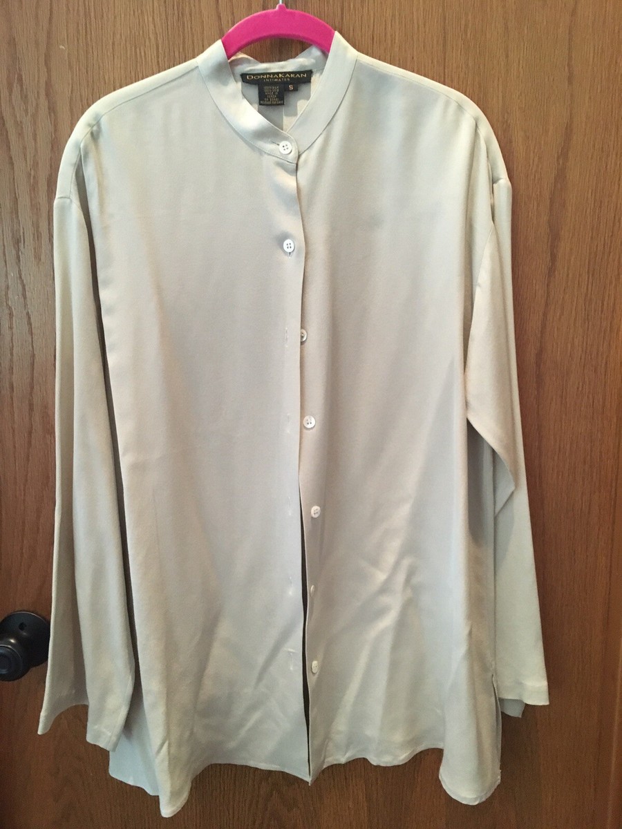 donna karan white blouse