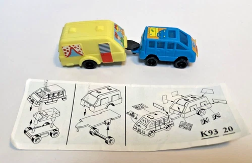 Kinder Surprise K93 20 SUV / 4x4 with Caravan + Paper - Rare Vintage Kinder 1993 - Picture 2 of 4