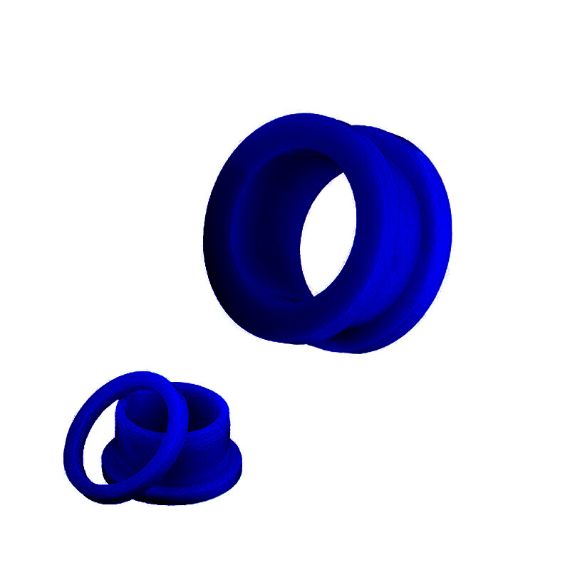 4-Piece Jelly Color Acrylic Flesh Tunnel Ear Plugs - Screw Fit Stretchers In 2-16mm Sizes