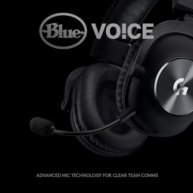 Logitech G Pro X Wired Gaming Headset: Blue VO!CE - DTS 7.1, 50 mm Dr, USB/3.5mm - Image 2 of 4