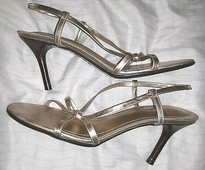 ralph lauren gold heels