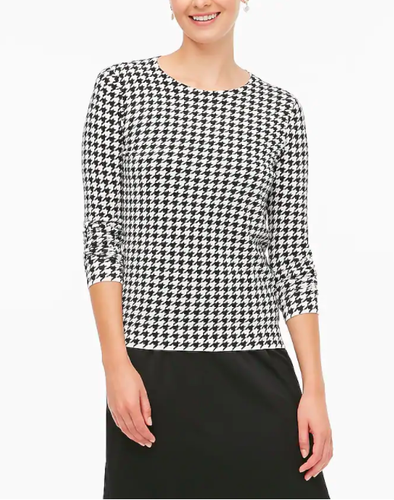 NEW J. Crew Factory Houndstooth Teddie 