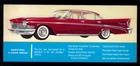 SARATOGA 4 DOOR SEDAN THE LION-HEARTED CHRYSLER FOR '59 1959 POSTCARD