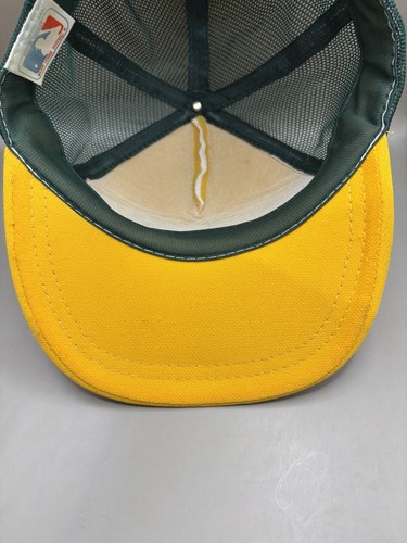 Vintage 80s 90s Oakland Athletics Trucker Hat Cap SnapBack Mesh MLB - Bild 6 von 9