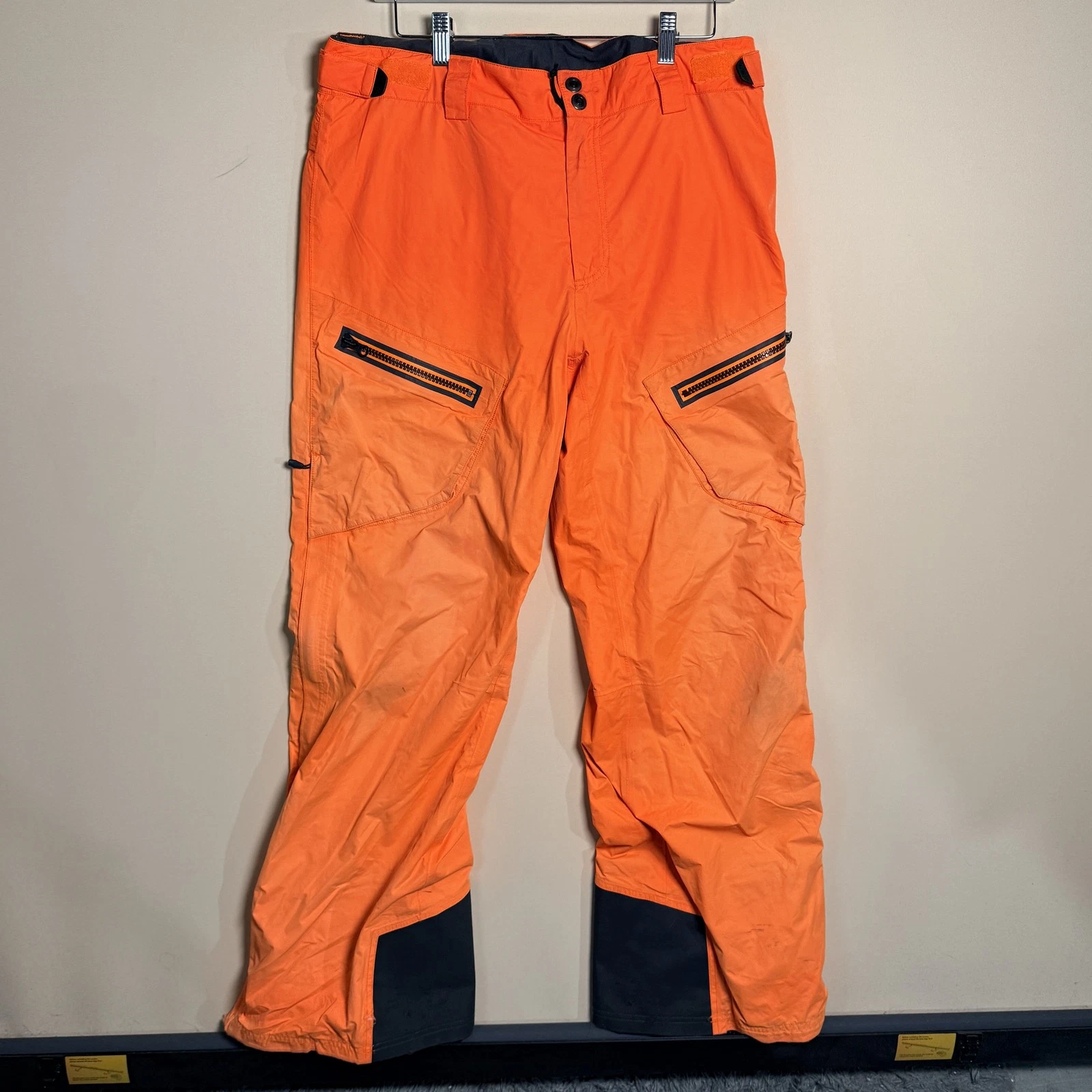 Mountain Hardwear Orange Insulated Snow Pants Men's Size Medium M