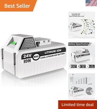 6.0Ah 24V Replacement Li-ion Battery for Snow Joe Sun Joe iON 24V Series C...