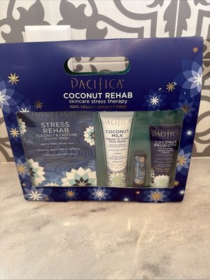 Pacifica Coconut Rehab Kit Cream Wash Mask Lip Balm Vegan Cruelty-Free