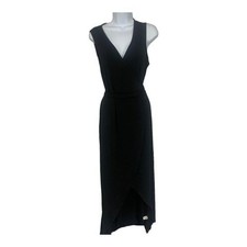 Charming Charlie Black Sleeveless Wrap Maxi Dress Women’s Small Formal Stylish