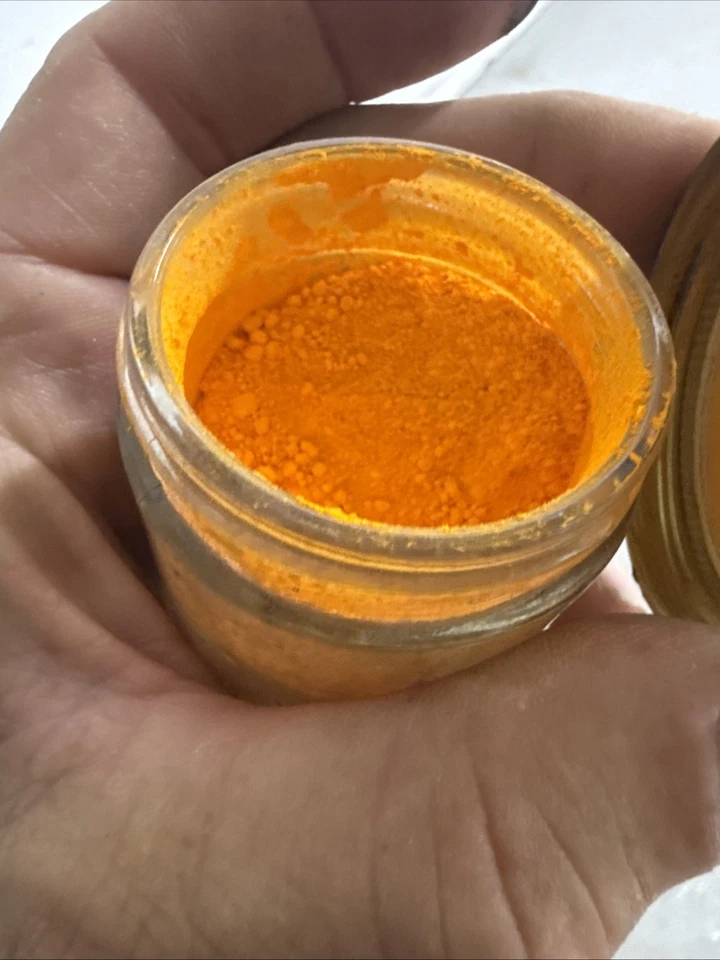 Artist Grade Pigment size 4 fl oz orange  powder - Image 4 of 4