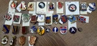 Group of 34 WW2 Post WW2 US Army DUI Military Unit Crests
