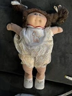 Rare Cabbage Patch Kids Doll Brown Eyes Brown Double Braids 1978-1982