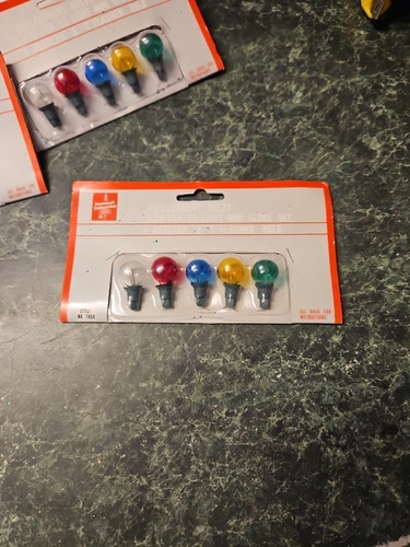 NOS Foremost Indust 3.5v For 35 Light Mini Globe 4 Regular 1 Flasher Multi Color - Picture 1 of 8