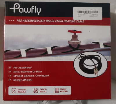 12 ft pre-assembled self regulating heating cable