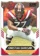 2021 Score Christian Darrisaw RC Virginia Tech Hokies #369