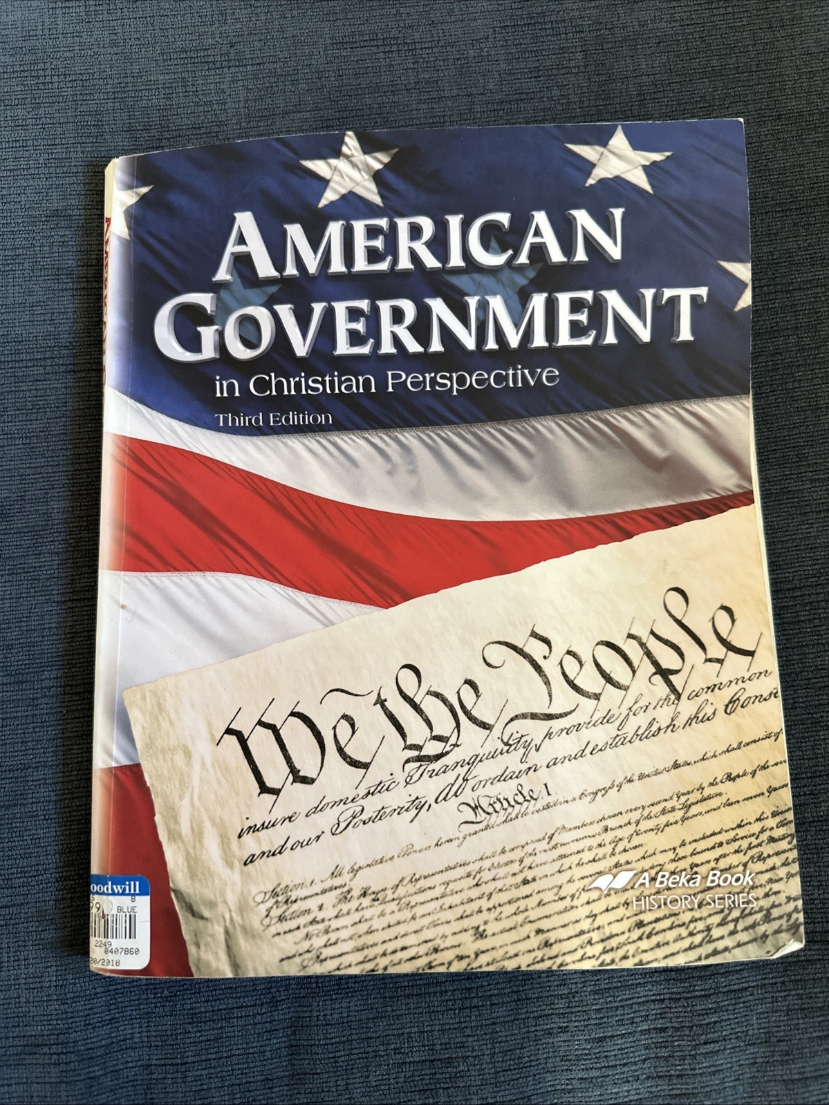 American Government in Christian Perspective 3rd Ed Abeka PB Homeschool