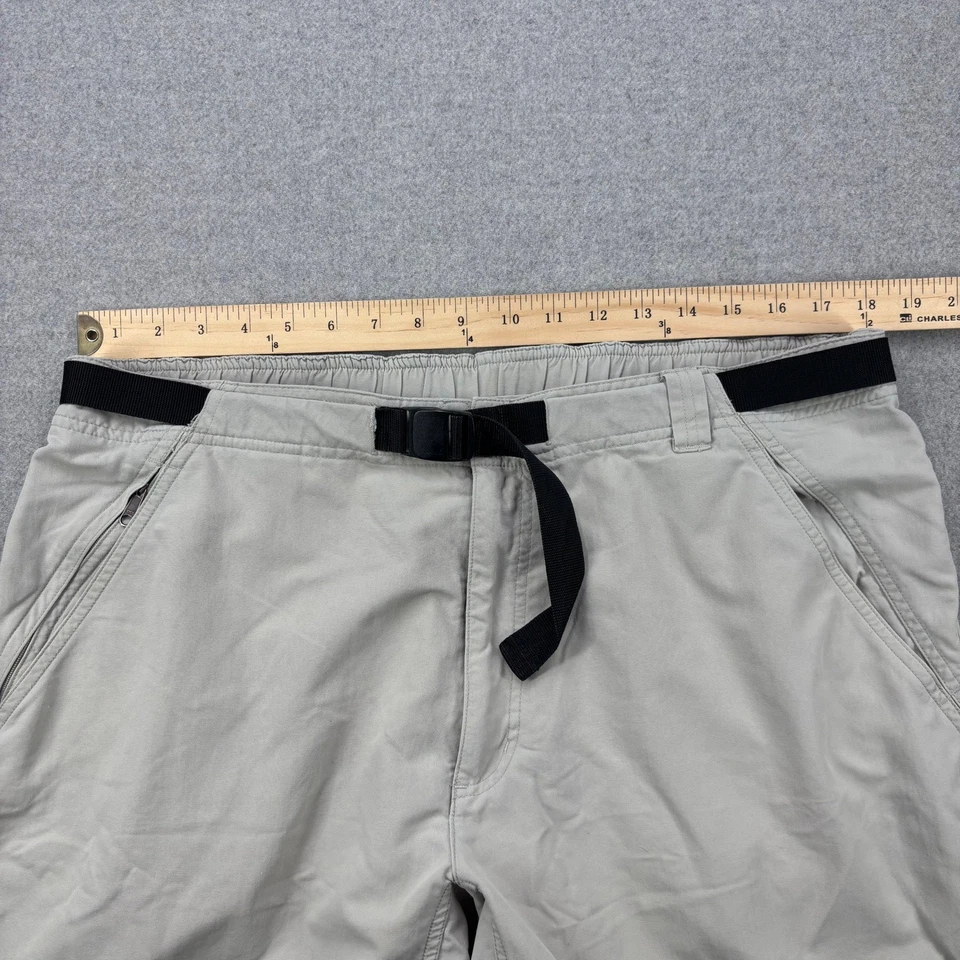 Pantalones Cortos Columbia GRT Omni Dry Para Hombres XL Beige Nylon Exterior Senderismo Bolsillos con Cinturón Foto 3 de 4