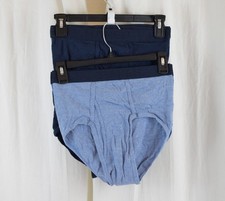 Hanes Mens 7 PACK Underwear Briefs Cool  Breathable Blue Size Medium