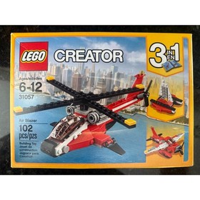 LEGO Creator 31057 Air Blazer 3-in-1 Complete Helicopter Plane Boat Retired Set