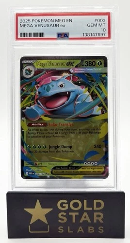 2025 Pokemon Mega Evolutions Mega Venusaur ex PSA 10