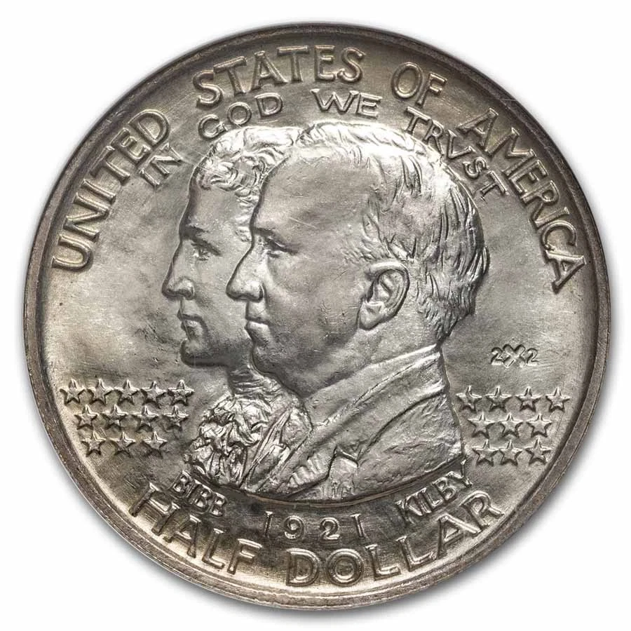 1921 2X2 Alabama Centennial Half Dollar Commem MS-65 NGC - Image 2 of 3