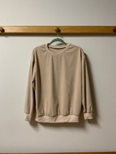 Shein Womens Pink Lightweight Ribbed Polyester Sweatshirt Style Pullover Top S