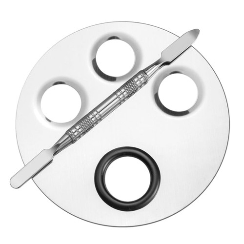 1 Set Makeup-Palette mit Farbmischungsstock Nail Art Color-Palette (S Silber) - Bild 6 von 15