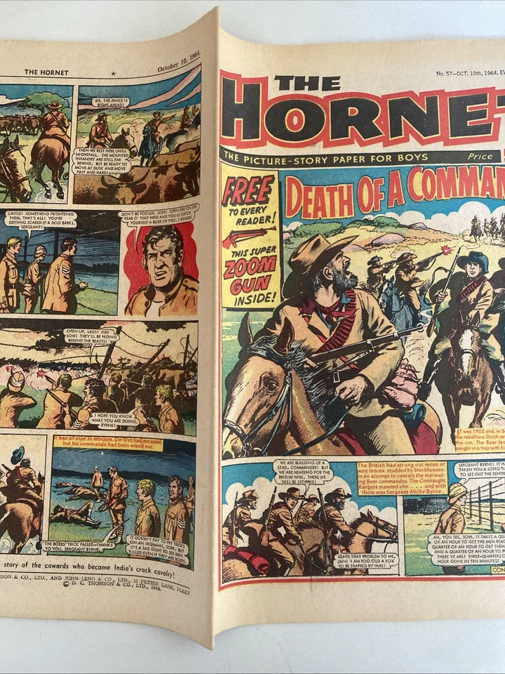 THE HORNET. NUMBER 57. OCT. 10TH 1964. DC THOMSON MAGAZINE. GOOD/VERY GOOD COND - Image 3 of 4